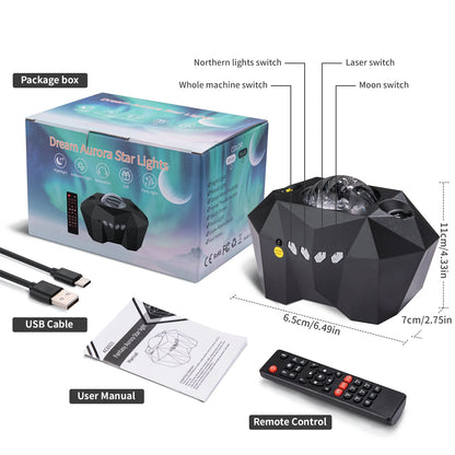 Star Projector , 3 En 1 LED Galaxy Projector Con Control Remoto, 55 Modos De Iluminación Con Altavoz De Música Bt Y Función De Tiempo, Proyector De Luna Con Luz Nocturna Para Niños Bebé Fiesta Dormitorio Decoración Del Hogar
